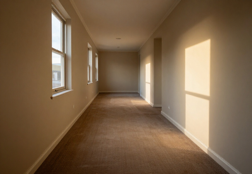 Dry and restored living room in a Mount Colah home after flood restoration